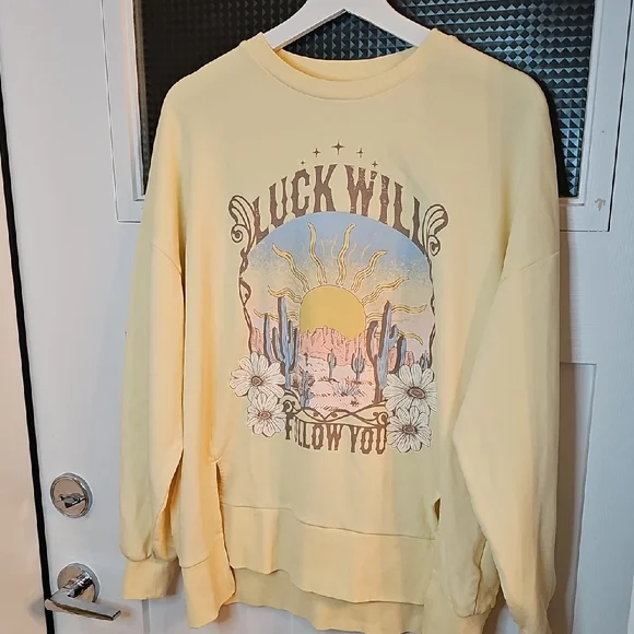 H&M Cream Ribbed Collar Top - Picture 1 of 4